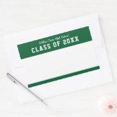 編集可能な色の多様性スタイルクラス懇親会名Re 長方形シール (封筒)