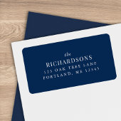 編集可能な色の姓のクラシック差出人住所 ラベル