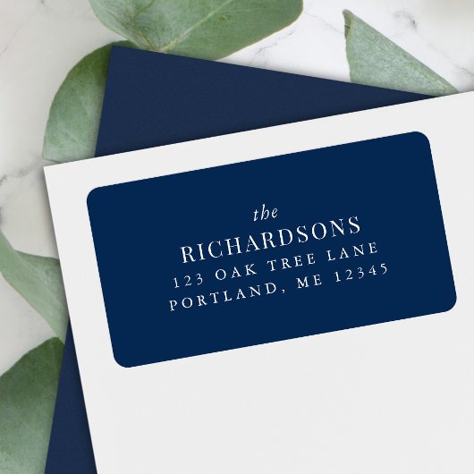 編集可能な色の姓のクラシック差出人住所 ラベル