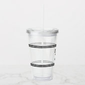 編集可能な色の詳細名番号 アクリルタンブラー (右)