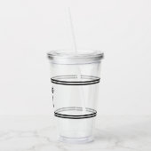 編集可能な色の詳細名番号 アクリルタンブラー (左)