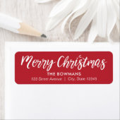 編集可能な色の豪華な季節のクリスマスアドレス ラベル (インサイチュ)