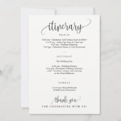 編集可能な色へようこそ旅程サンキューカード サンキューカード (裏面)