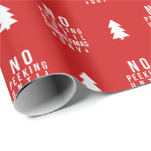 編集可能な色クリスマス日までピークなし ラッピングペーパー (ロールコーナー)