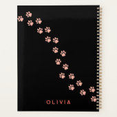 編集可能な色コーヒー、カドルと犬の愛 プランナー手帳 (裏面)