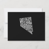 編集可能な色ネバダの移動アナウンス 招待状 (裏面)