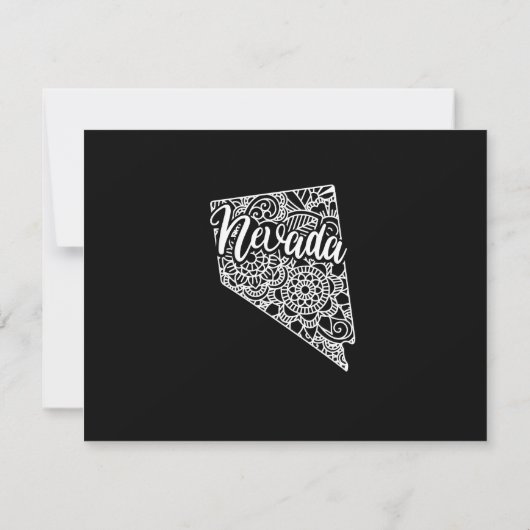 編集可能な色ネバダの移動アナウンス 招待状 (裏面)