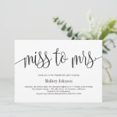 編集可能な色バチェロレッテ 招待状 (スタンド正面)