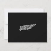 編集可能な色 テネシー州 転居のお知らせ 招待状 (裏面)