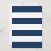 編集可能な色(白い色ストライプ付き) [名前を追加] ノートカード (裏面)