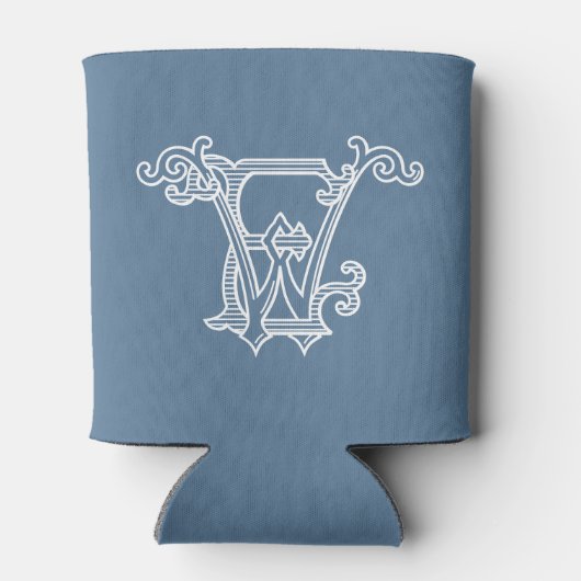 編集可能な色WEモノグラムEWモノグラムコージー 缶クーラー (裏面)