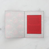 編集可能な芍薬の花びら 春の誕生日 カード (内部)