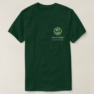 編集可能な芝生管理スタッフシャツ|カスタム Tシャツ