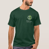 編集可能な芝生管理スタッフシャツ|カスタム Tシャツ (正面)