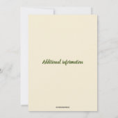 編集可能な花と本の誕生日 招待状 (裏面)