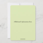 編集可能な花園の招待状 招待状 (裏面)