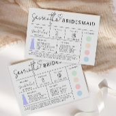 編集可能な花嫁の仲間情報カード, 結婚式の仲間ガイド 招待状