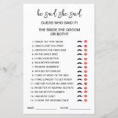 編集可能な花嫁または花婿はそれをゲームを言った推測 (正面)