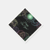 編集可能な花火 スタンダードカクテルナプキン (角)