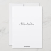 編集可能な荷物ハネムーンシャワー 招待状 (裏面)