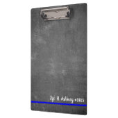 編集可能な薄型ブルーライン警察法執行部 クリップボード (左)