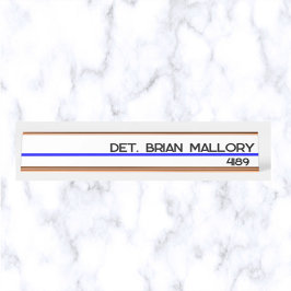 編集可能な薄型ブルーライン警察法執行部 デスクネームプレート