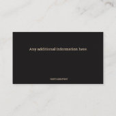 編集可能な薪 名刺 (裏面)