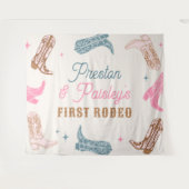 編集可能な西パーティーバナー タペストリー (正面(横))