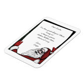 編集可能な親愛Santa Wishリスト マグネット (左側)