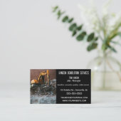 編集可能な解体掘削 名刺 (スタンド正面)