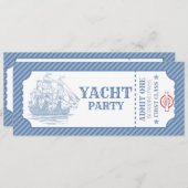 編集可能な誕生日クルーズボーディングパスの招待状 招待状 (正面/裏面)