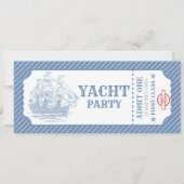 編集可能な誕生日クルーズボーディングパスの招待状 招待状 (正面)