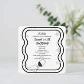 編集可能な誕生日パーティー招待ハンドドロー招待 招待状 (スタンド正面)