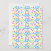 編集可能な誕生日招待状 女の子 3歳 招待状 (裏面)