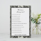 編集可能な誰がママ赤ちゃん最高のシャワーゲームを知っている (スタンド正面)