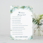 編集可能な誰がママ赤ちゃん最高のシャワーゲームを知っている (スタンド正面)