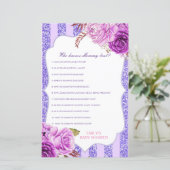 編集可能な誰がママ赤ちゃん最高のシャワーゲームを知っている (スタンド正面)