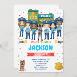 編集可能な警察招待状 招待状