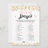 編集可能な財布のブライダルシャワーカードの内容 招待状 (正面)