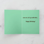 編集可能な賢い老人のフクロウ カード (内部)