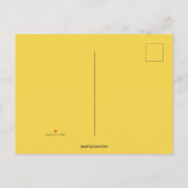 編集可能な赤いタコ インビテーションポストカード (裏面)