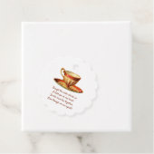 編集可能な赤いティーカップacross Milesティーバッグポーチ フェイバータグ (インサイチュ)