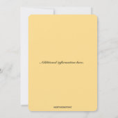 編集可能な赤い花と緑の蔓 招待状 (裏面)