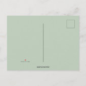 編集可能な赤ポインセティアスクリスマスディナーダンス インビテーションポストカード (裏面)