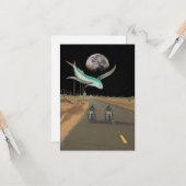 編集可能な超リアルモーターサイクルムーン カード (正面/裏面インサイチュ)