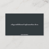 編集可能な距学離のチュートリアル 名刺 (裏面)