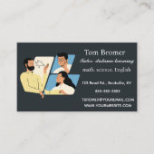 編集可能な距学離のチュートリアル 名刺 (正面)