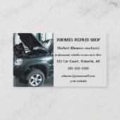 編集可能な車の整備士修理工場 名刺 (正面)