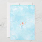 編集可能な輸送誕生日パーティ 招待状 (裏面)