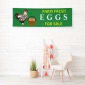 編集可能な農場生卵の販売 横断幕 (インサイチュ)
